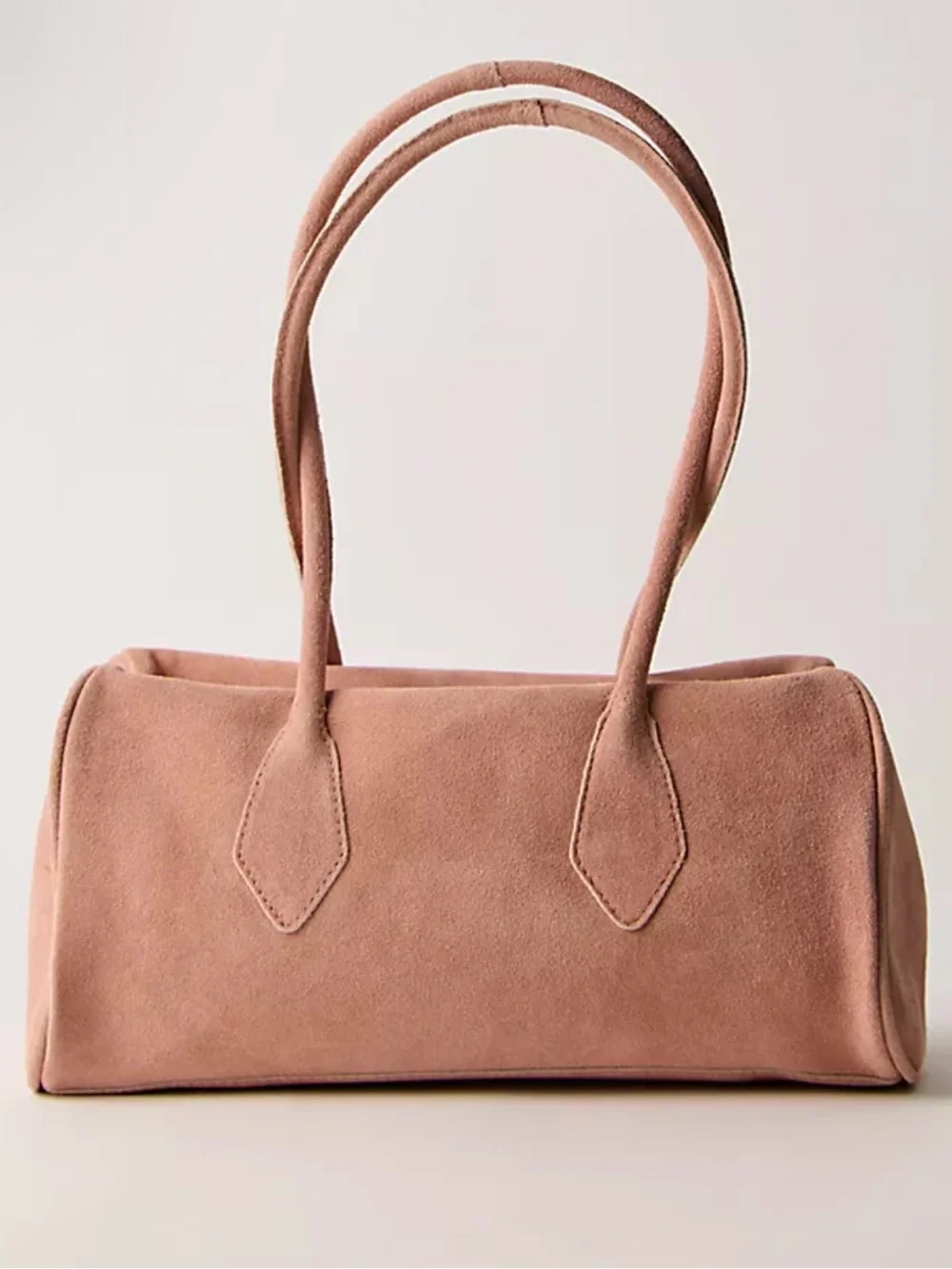 Free People Sierra Suede Shoulder Bag in Blush Pink